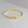 Personalised Sterling Silver Large Wrist Bangle, thumbnail 4 of 8