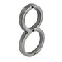 Brass Bee Premium House Numbers In Pewter Five Inch, thumbnail 10 of 11