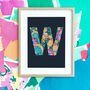 Letter W Original Artwork, thumbnail 1 of 4