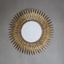 Gold Embossed Feather Wall Mirror, thumbnail 1 of 1
