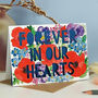 'Forever In Our Hearts' Sympathy Paper Cut Card, thumbnail 1 of 4