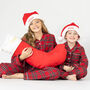 Girl's And Boy's Personalised Luxury Tartan Christmas Brushed Cotton Pyjama, thumbnail 6 of 12