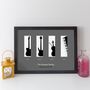 Personalised Family Music Print With Instruments, thumbnail 1 of 5