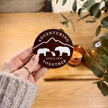 Bear Family Personalised Mother's Day Coaster, 2 of 6