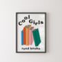 Cool Girls Read Books Wall Art Print, thumbnail 2 of 3