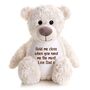 Personalised Memorial Ashes Keepsake Memory Bear Cream, thumbnail 4 of 7