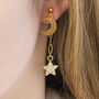 Moon And Star Multi Way Charm Earrings, thumbnail 9 of 9
