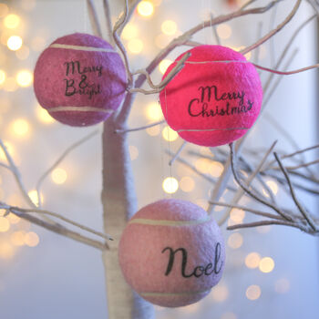 Vibrant Tennis Ball Christmas Bauble, 9 of 10