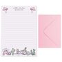 A5 Personalised Letter Writing Paper Pink Cowgirl Rodeo Design, thumbnail 6 of 6