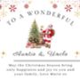 Christmas Candle Personalised Merry Christmas Present For Aunt And Uncle, thumbnail 8 of 9