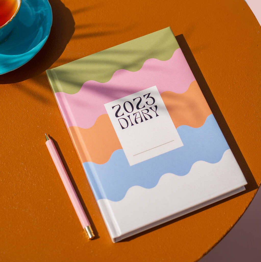 2023 Diary Planner A5 | Week To View | Pastel Rainbow, 1 of 10