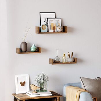 Set Of Three Wall Mounted Floating Shelves, 2 of 6