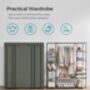 Fabric Wardrobe Portable Clothes Storage Rack, thumbnail 3 of 9