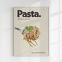 Retro Kitchen Dining Room Pasta Wall Print, thumbnail 5 of 5