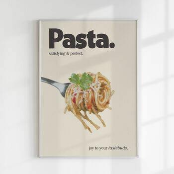 Retro Kitchen Dining Room Pasta Wall Print, 5 of 5