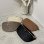 Personalised Saffiano Leather Saddle Cross Body Bag, thumbnail 3 of 4