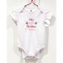 Personalised 1st Christmas Bodysuit Onesie Vest, thumbnail 1 of 2