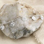 Sterling Silver Diamond Disc Anklet, thumbnail 2 of 3