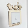 Personalised Dinosaur Light Switch Cover For Kids, thumbnail 5 of 7