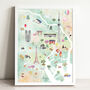 Tokyo Illustrated City Map Art Print, thumbnail 1 of 5