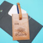 Personalised Great Outdoors Leather Luggage Tag, thumbnail 3 of 7