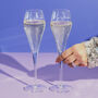 Personalised Tulip Champagne Flute Set For Couples, thumbnail 2 of 8