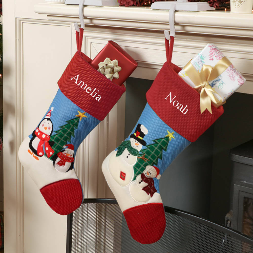 Personalised Traditional Children's Christmas Stocking By Dibor ...