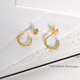 Mini Twist Hoop Earrings In 18ct Gold Vermeil Plated, thumbnail 1 of 4