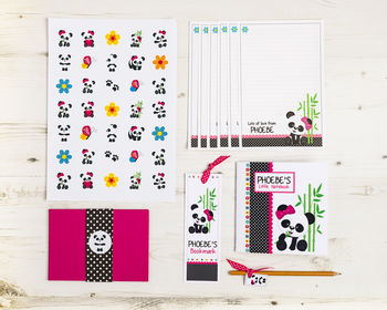 Personalised Panda Stationery Bundle, 3 of 4