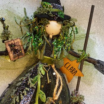Personalised Witch Treetopper Fairy Decoration, 4 of 12