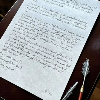 Alicia’s Handwritten Letter To Verso Clair Obscur, 5 of 6