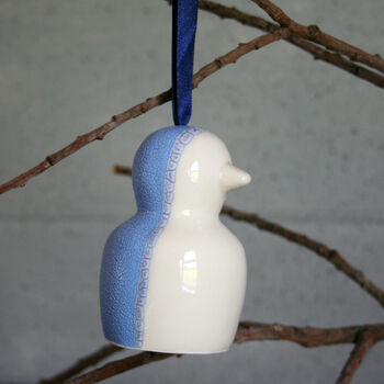 Porcelain Penguin Christmas Tree Decoration, 2 of 4