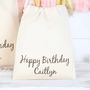 Personalised Happy Birthday Cotton Bag, thumbnail 2 of 2