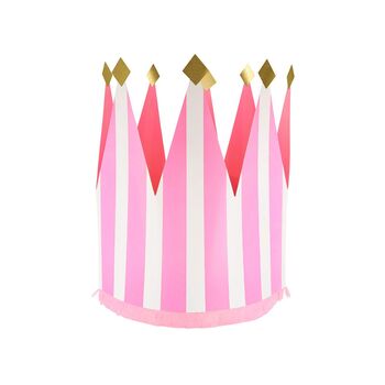 Striped Party Crowns Pack Of Eight, 2 of 10