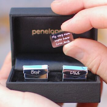 Father's Day Message Envelope Cufflinks, 2 of 10