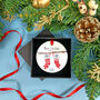 Personalised Stocking Mice Christmas Tree Decoration, thumbnail 1 of 9