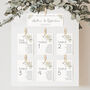 Wildflower Wedding Table Plan Cards, thumbnail 1 of 7