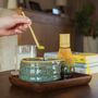 Matcha Tea Making Set In Blue And Brown Reactive Glaze, thumbnail 10 of 11