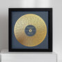 Personalised Song Lyrics Print, Metallic Gold, thumbnail 5 of 8