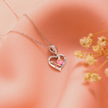 Cupcake And Whisk Baker Silver Necklace Personalised, 3 of 7