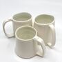 Porcelain White Cup Mug Glazed Handmade, thumbnail 7 of 10