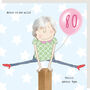 80th Birthday Girl Born To Be Wild Card, thumbnail 1 of 1