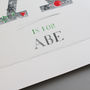 Space Themed Personalised Initial And Name Print, thumbnail 7 of 11