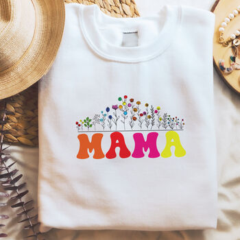 Mama Flower Print Sweatshirt, 5 of 8