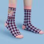 Princess Pattern Long Winter Socks For Girls, thumbnail 2 of 5