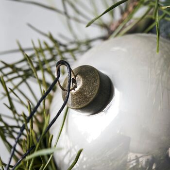 Golden Sand Glitter Glass Bauble Set Of Two, 2 of 4