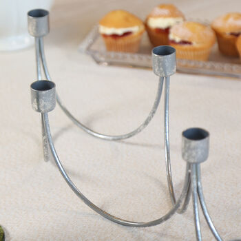 Silver Candle Holder Centrepiece, 3 of 4