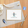 Personalised Surfer Girl Christmas Card, thumbnail 1 of 4