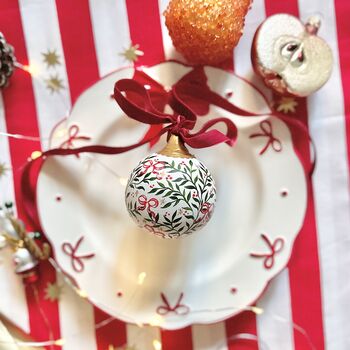 Personalised Hand Painted Ceramic Bauble, 9 of 10