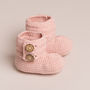 Hand Crochet Baby Cotton Boots, thumbnail 3 of 10